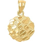 Jewels By Lux 10kt Yellow Gold Womens Nugget Fashion Charm Pendant