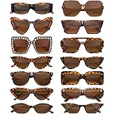Pibupibu 14 Pack Mix Style Party Sunglasses Adult Bulk, Retro 80s 90s Colorful Sunglasses Party Favors Unisex