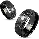 Ring Edelstahl Damenring Brushed Band Damen & Herren Partnerringe Edelstahlringe