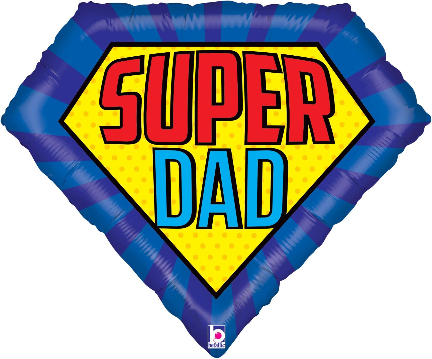 Betallic 30" Super Dad Shape Balloon