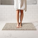 ITSOFT Plush Bathroom Rug 34x21, Absorbent Machine