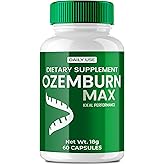 OzemBurn Max Capsules, Official OzemBurn Max Supplement Pills, Overall Health Support, All Natural Keto Capsule to Sustain Active Lifestyle & Fitness Goals, Premium OzemBurnMax Reviews (60 Capsules)