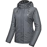 Little Donkey Andy Women's Waterproof Ski Snowboarding Jacket Windproof Warm Coat with Detachable Hood