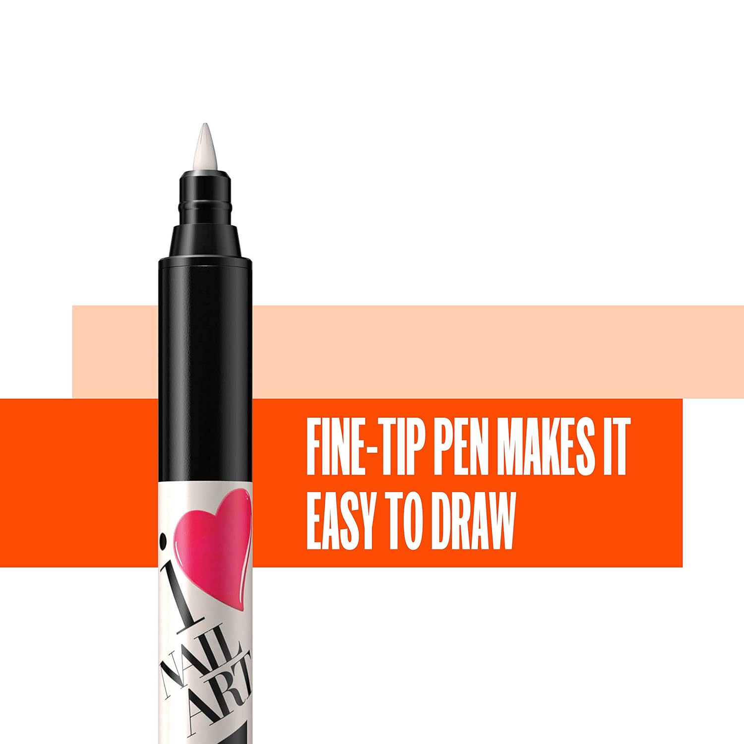 Sally Hansen Nail Art Pens, White 310 0.04 Fluid Ounce Fine Tip Pens for Creating Radiant Nail Art without Nail Wraps : Beauty