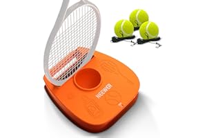 NEEWER Portable Solo Tennis Trainer Rebound Ball Set with Nonslip Weighted Iron Base, Racket Holder, 3X Elastic String Tennis