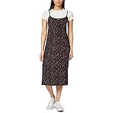 WallFlower Womens Annie 2 Piece Yummy Rib Short Sleeve Tee and Rayon Challis Midi Dress Set
