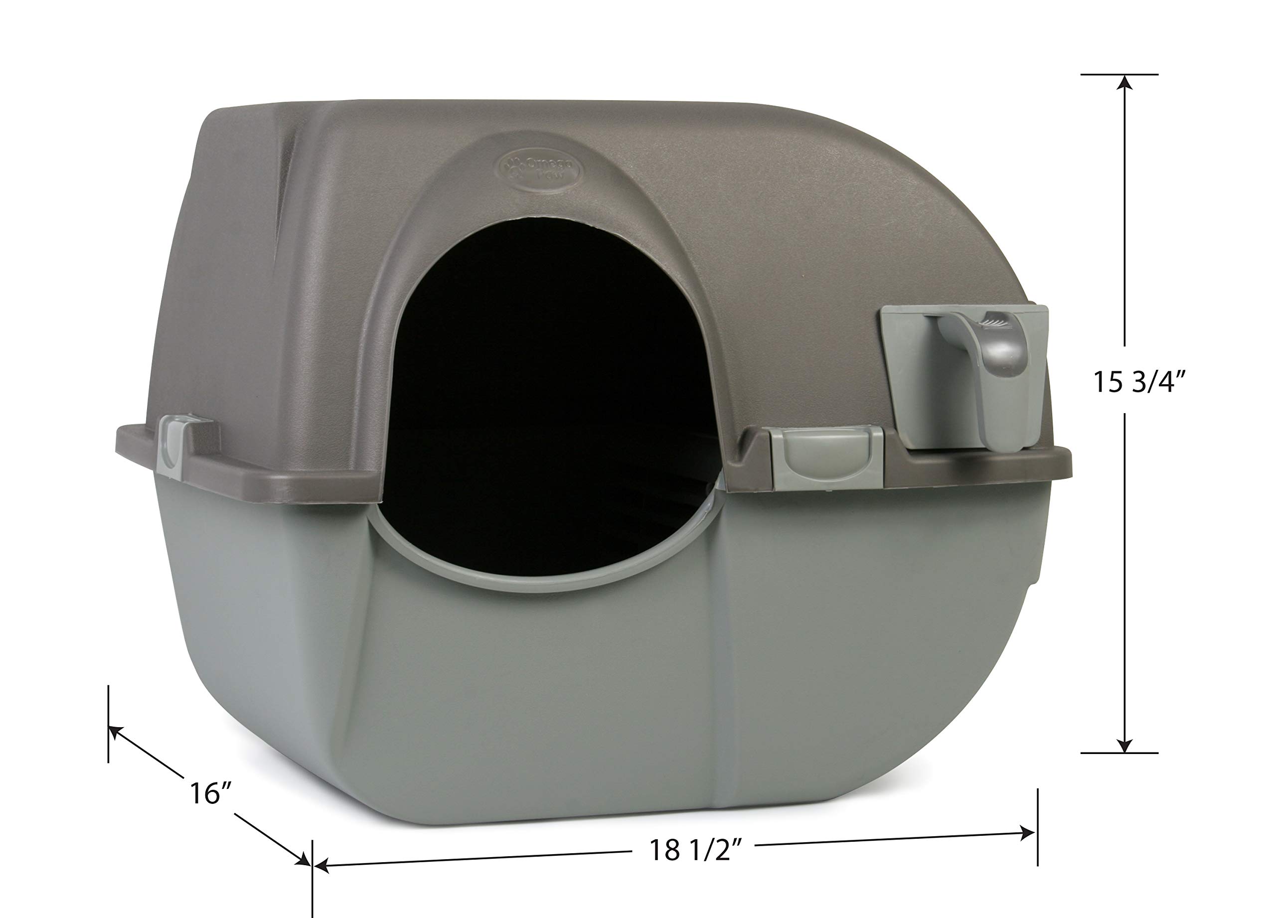 Omega Paw NRA15 Self Cleaning Litter Box Regular Size,Grey on Galleon