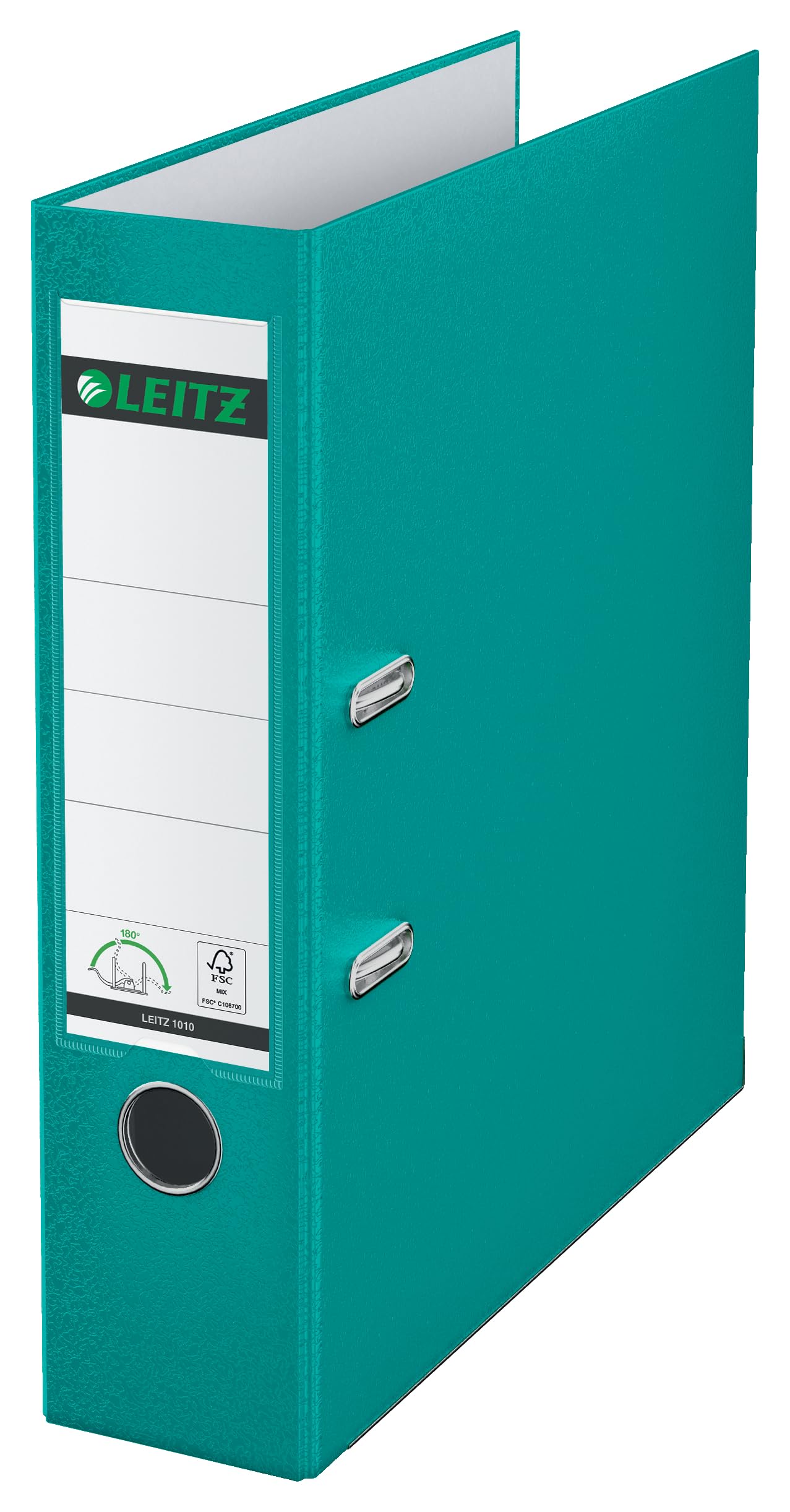 Esselte Leitz 10105052 Ring Binder A4 Opens 180° Plastic Turquoise — image 1