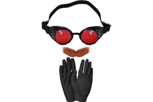 Kavoc Mustache Goggles Glasses Man Beard Costume Movie Accessories Halloween Party Cosplay Props
