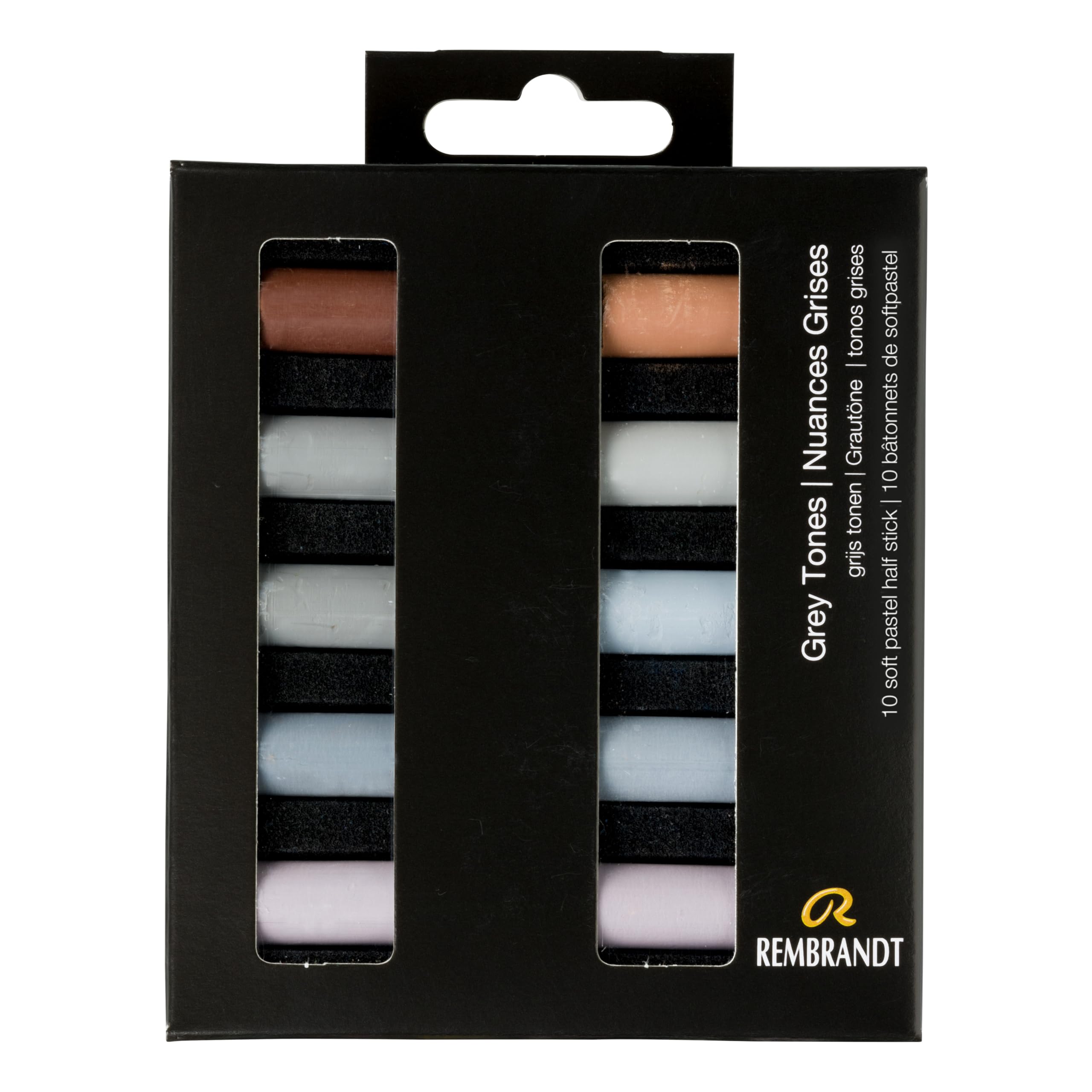 Rembrandt Professional Soft Pastel Set Grey Tones | 10 Half Pastels