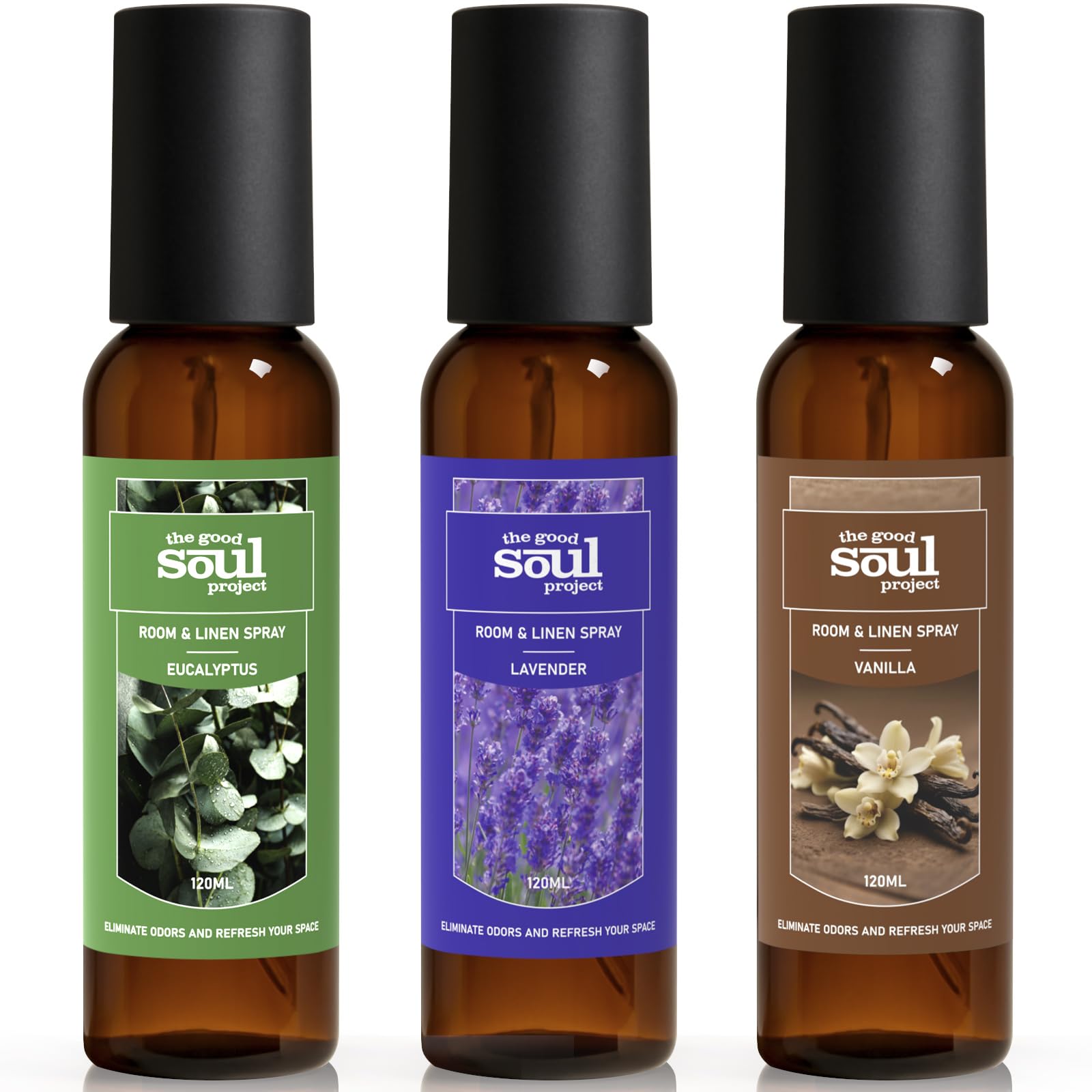 Room Spray, Lavender, Eucalyptus, Vanilla, Long Lasting Room Air Fresheners for Home, Concentrated Room Spray, Home Fragrance Spray, Odor Eliminator, 12.18 fl oz