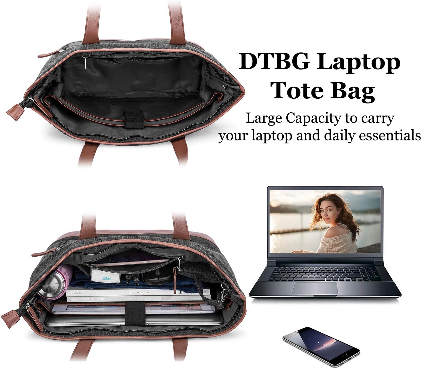 dtbg laptop tote bag