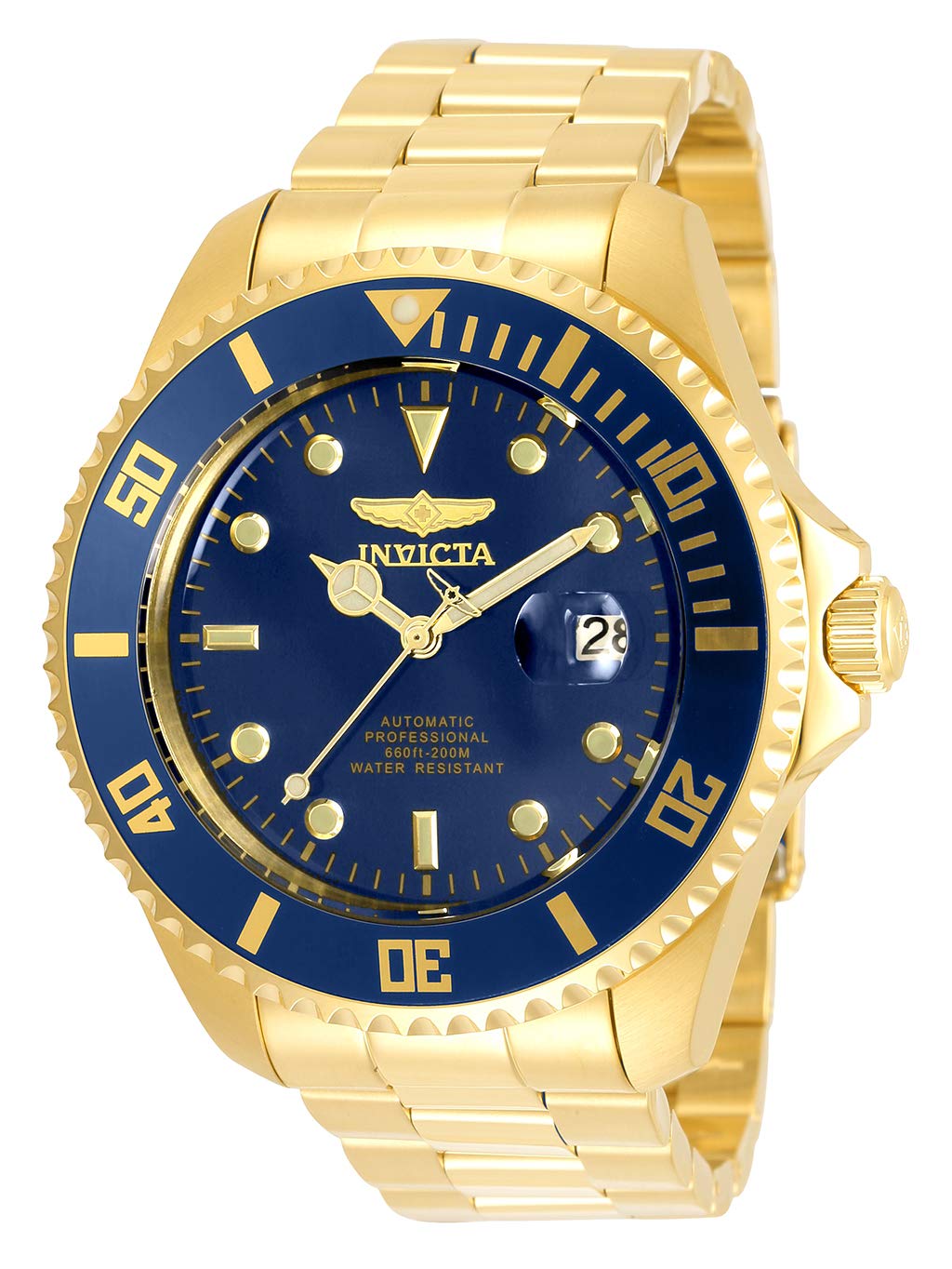 Invicta Pro Diver 35726 Men's Watch - Waterproof - Analogue - Automatic Movement - Stainless Steel with Blue dial - 47mm