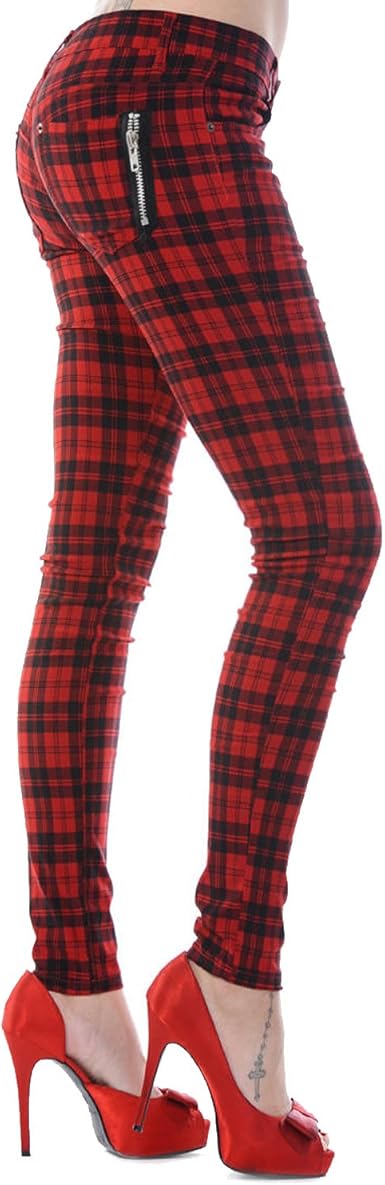 tartan tight trousers