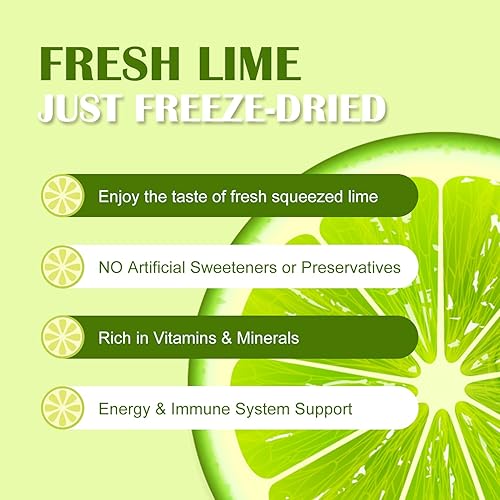 Grelim Lime Powder Oz, Freeze Dried Lime Juice Powder, Filler Free,  Gluten-Free, Fresh Squeezed Limeade