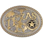 Montana Silversmiths Attitude State Heritage Oval Antiqued Patina Western Belt Buckle