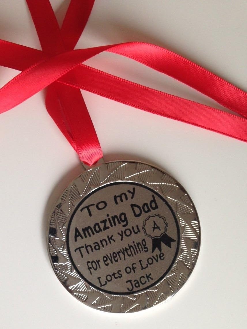 Personalised Medal For Dad/Daddy/Step Dad/Grandad Father's Day/Birthdays/Christmas