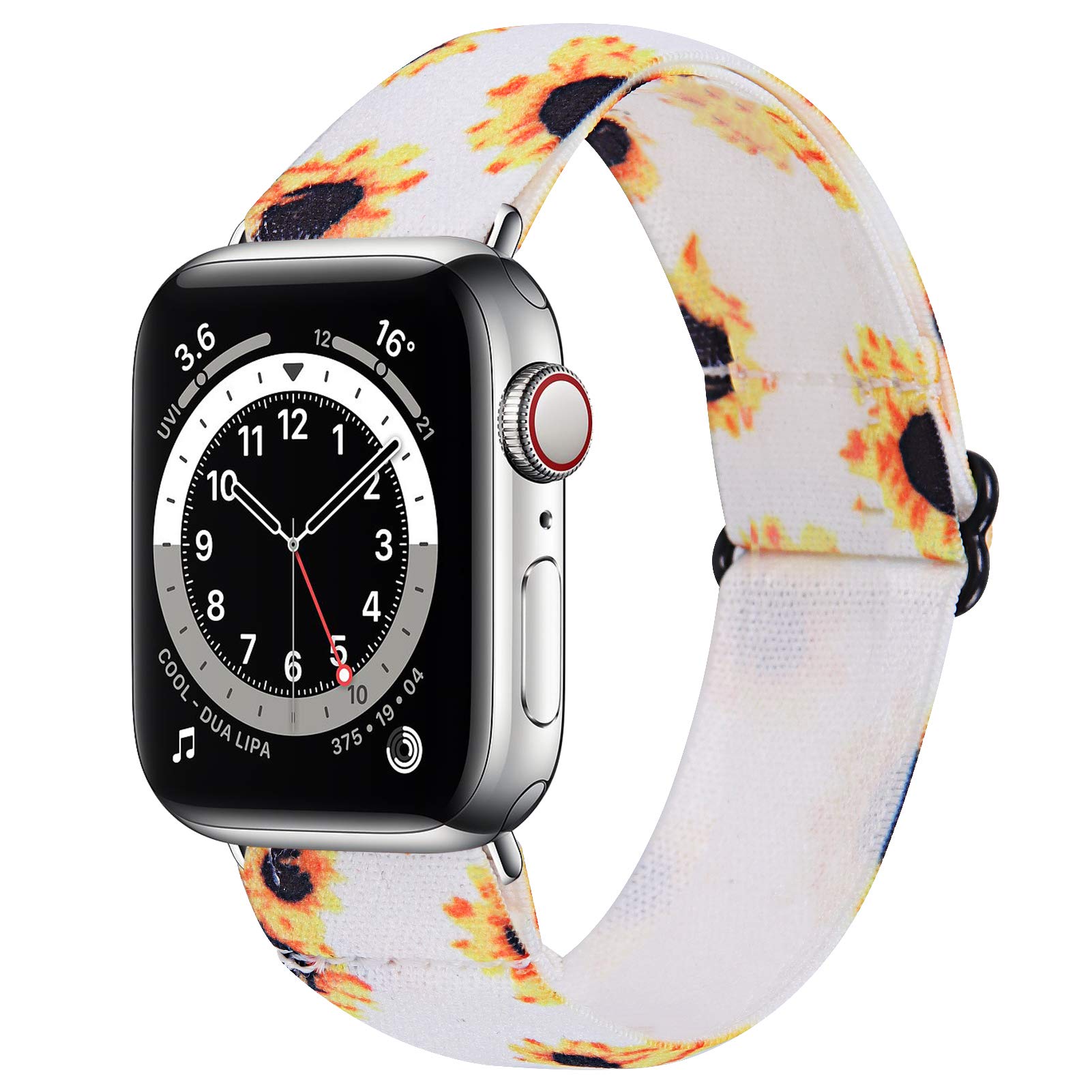 TRISTRAPS 38mm/40mm Elastic Nylon Watch Strap Compatible with Apple Watch iwatch Series SE/6/5/4/3/2/1,Soft Breathable Replacement Sport Wristbands for Men/Women