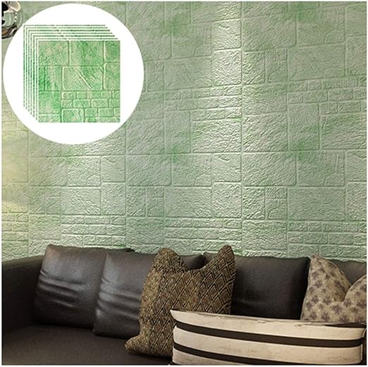 Amazon Co Jp 3d 壁紙 レンガ 防音シート 防水 壁紙シール 断熱 Diyクッション シール シート立体 壁用 壁紙 はがせる タイルシール ウォールステッカー 北欧 壁用 タイル 69cmx69cm Pcs Size 10 Pieces ホーム キッチン
