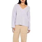 Forever 21 Womens Geo V-Neck Drop-Sleeve Sweater