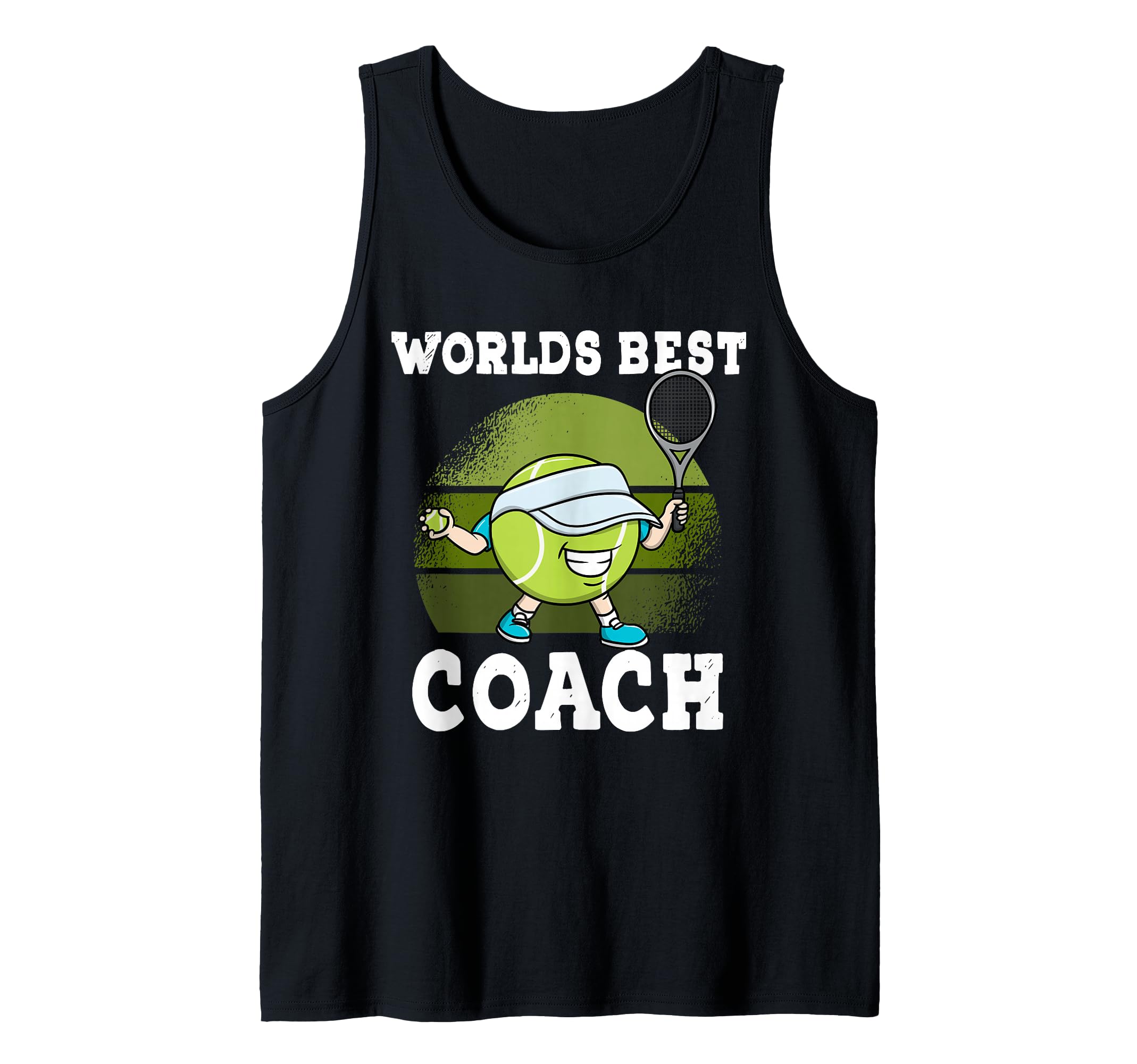 Worlds Best Tennis Coach Trainer Tank Top