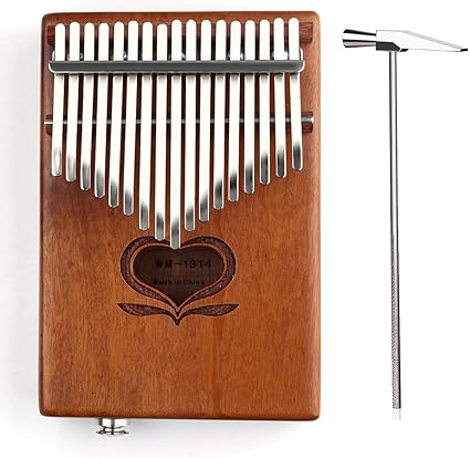 17 Touches Kalimba Pouce Piano Fabrique Par Dibetou Avec Tune Hummer Doigt Piano Africaine Instrument Amazon Fr Instruments De Musique