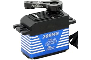 POWER HOBBIES Powerhobby 209MG High Speed Waterproof Digital Servo w Aluminum Case + Servo Horn 0.65 sec / 275OZ Torque @ 8.4V