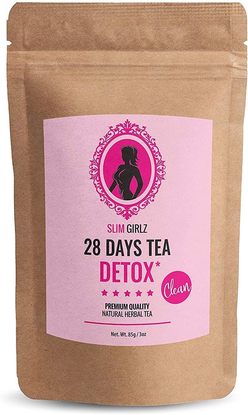 Slim Girlz 28 Days Detox Tea | for Women | Weight Loss | Slimming and Cleanse Tea | Diet and Fat Loss Tea | 3oz Loose Leaf Tea | Natural Dietary Supplement | Without Additives | Active Herbal Complex