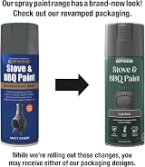 Rust-Oleum 400ml Cast Iron Stove BBQ Spray Paint Heat Resistant Up To 650°C view 2