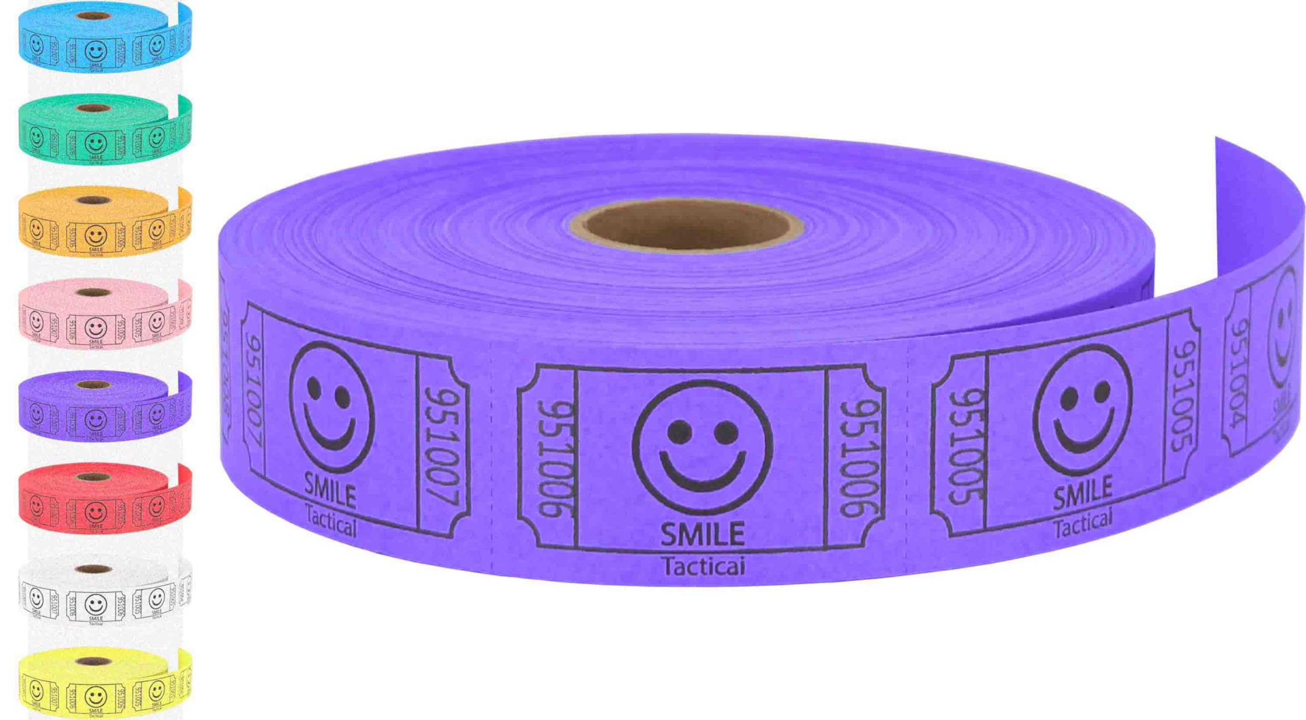 Tacticai 500 Raffle Tickets, Smile, Purple