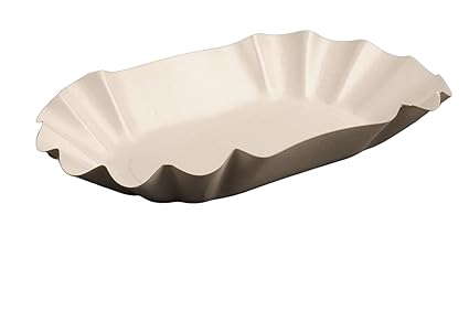 Semy Pappschale, rechteckig, 14x22x3,7 cm, beschichtet, 1er Pack (1 x 250 Stück)