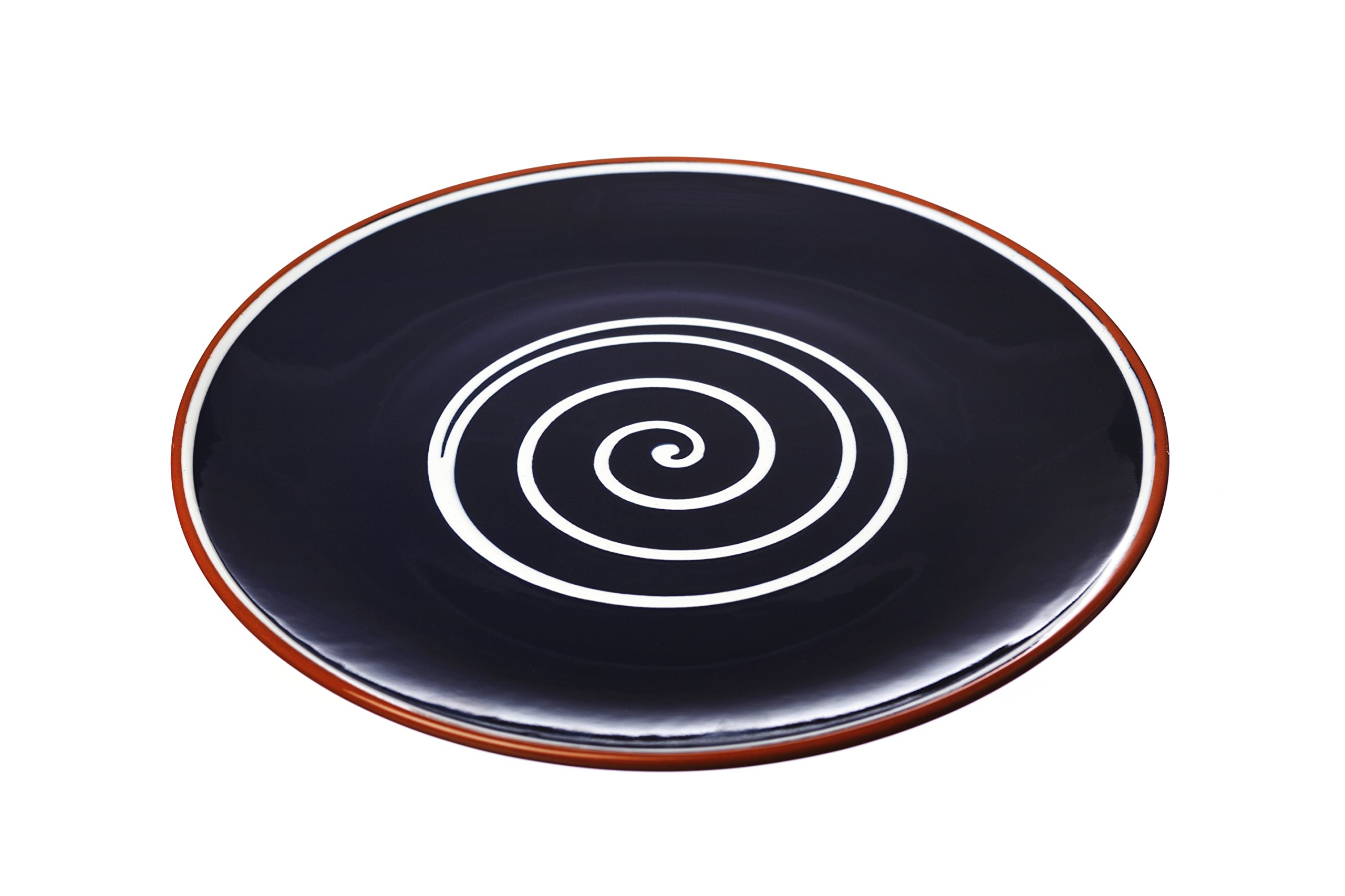 Main Plate - Blue Spiral 28cm
