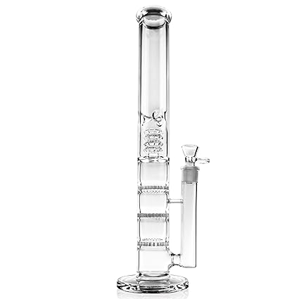 REANICE Bongs Glas Wasser Bong 18.8mm bong schüssel höhe 44cm handgefertigt Hohe Qualität direkt glas rohre honigwabe zweig bongwasser bohrinseln pfeife großen bongs