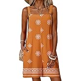 Dokotoo Women's Casual Rompers Loose Overalls One Piece Sleeveless Printed Wide Leg Short Pant Jumpsuits With Pockets