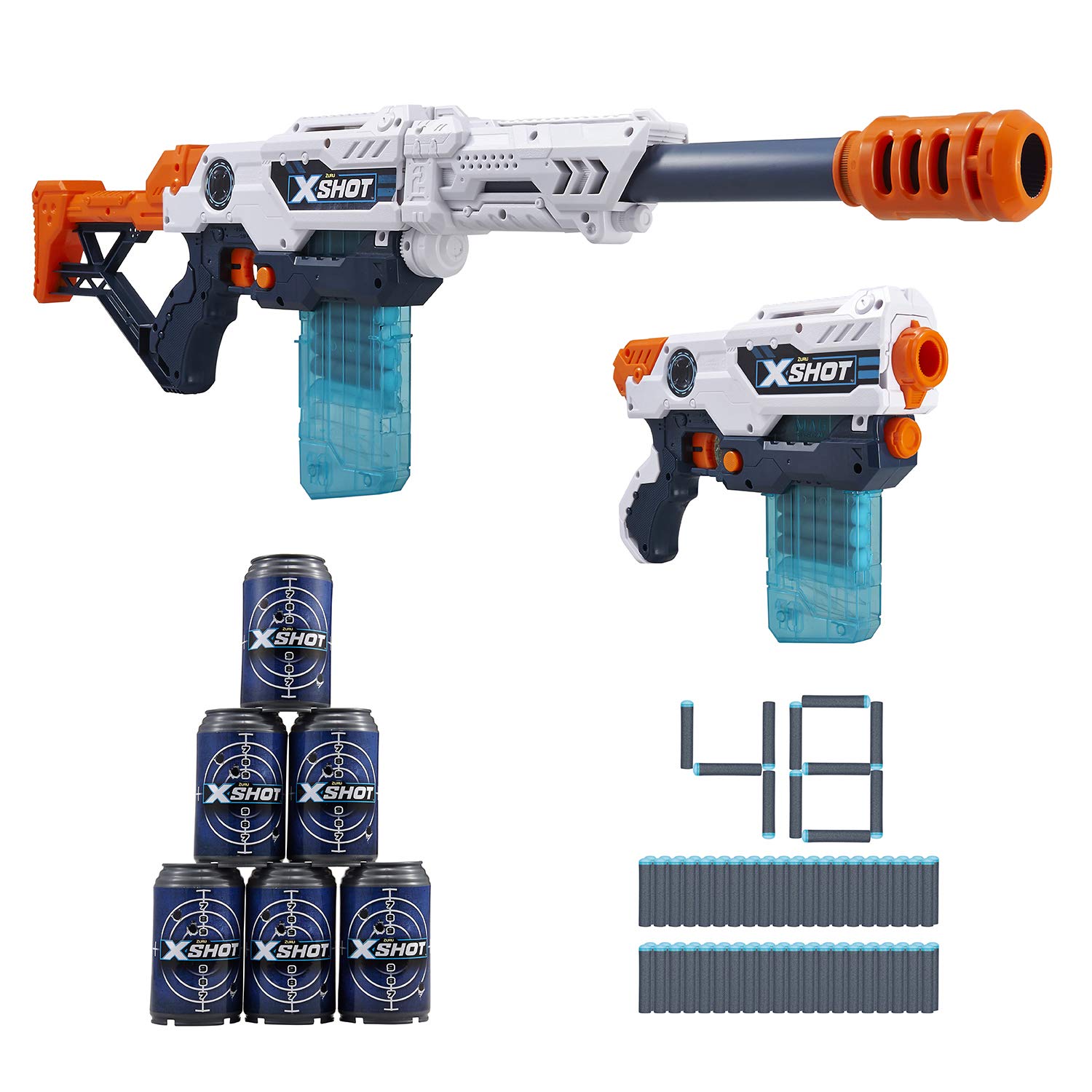 X-SHOT Excel Max Attack and Hurricane Foam Clip Blaster