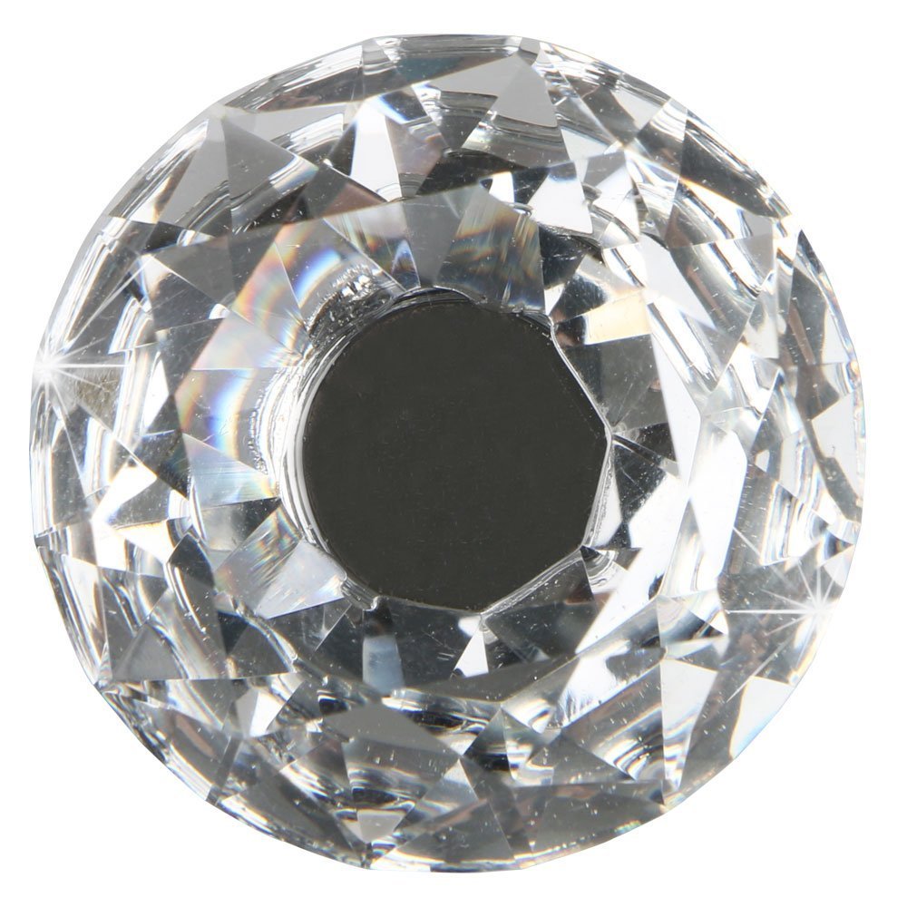 EEEKit 12-pack Crystal Glass Cabinet Knobs 30mm Diamond Shape Drawer Kitchen Cabinets Dresser Cupboard Wardrobe Pulls Handles