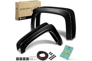 YHTAUTO OE Factory Style Fender Flares w/Hardware Kit Fit Chevy Silverado 1500 2007-2013, 5.8FT/69.3" Short Bed Only, Excl. 2