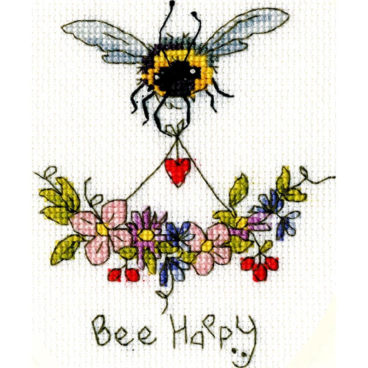 Bothy Threads Cross Stitch Kit - Bee Happy