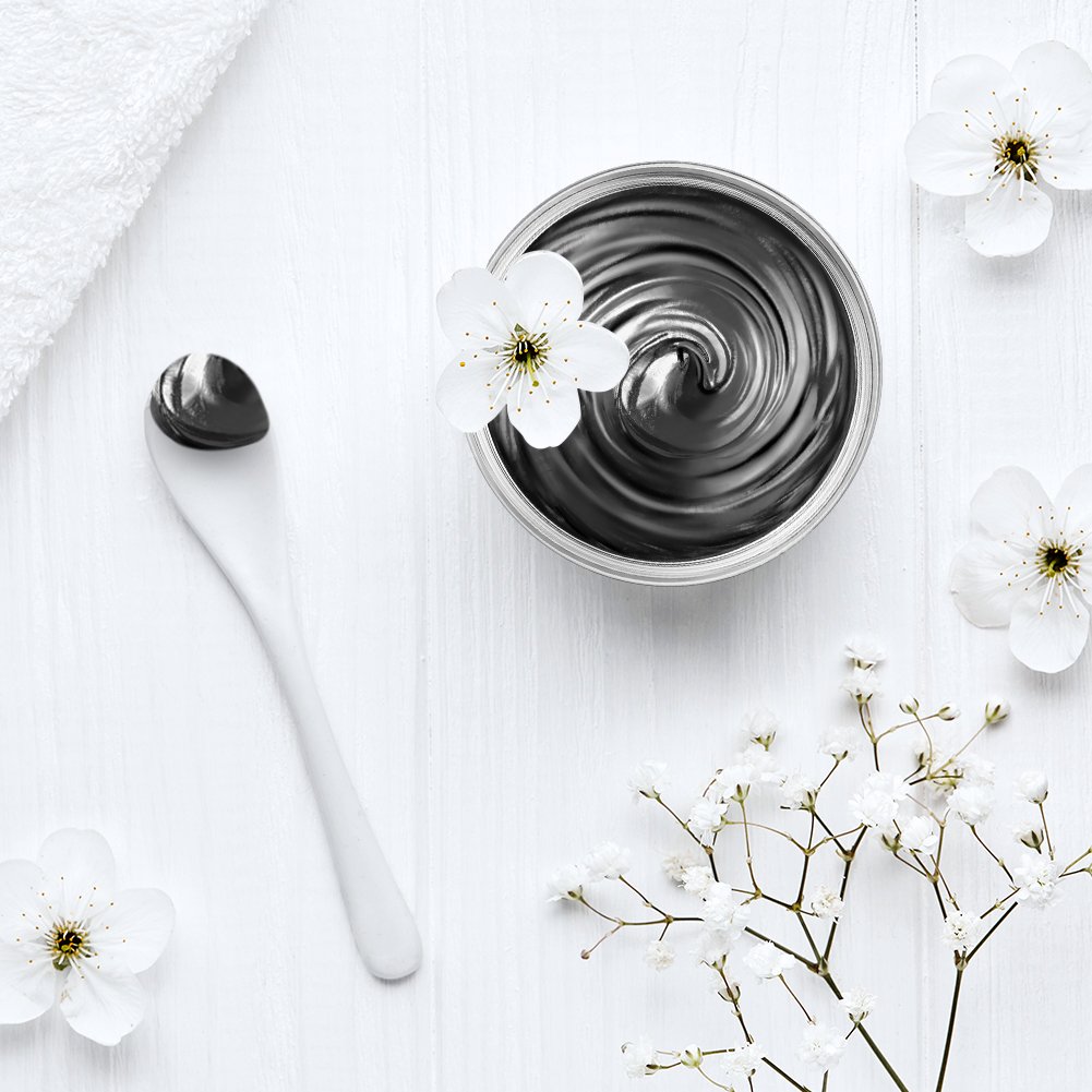 Dead Sea Mud Mask with Activated Charcoal, Deep Cleansing Clay Face Mask for Reduction in Pores, Spots, Blackheads & Acne, Rejuvenated to Smooth & Moisturizing Face, 8.8 fl.oz.