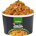 Kapka Tangy Poha Cups Indian Food - 5 Pack - Ready to Eat Authentic Premade Vegan Meals - Just Add Water - Regional Flavor, Non-GMO - 3.5oz/100g