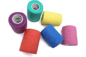 WildCow 3 Inch Vet Tape Wrap Bulk Bandages Colored (Pack of 6) …