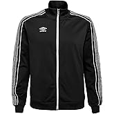 Umbro Boy's Youth Diamond Full Zip Jacket, Black Beauty/White