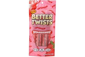 THE BETTER BRAND CANDY Better Twists - Premium Australian-Style Licorice - Vegan, Fat Free, and Kosher Candy - 4.4oz Resealable Bag