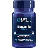 Life Extension Boswellia, standardized Boswellia serrata Extract, Promotes Joint, Cell &amp; arterial Health, Gluten-Free, Non-GMO, Vegetarian, 60 Capsules