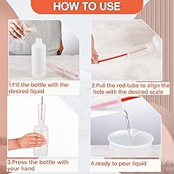 2 Pcs Adjustable Volume Dispensing Bottle 500ml