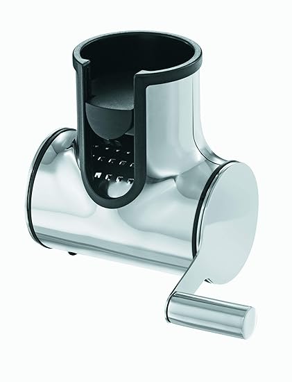 RÖSLE Käsemühle, Edelstahl 18/10, verschiedene Reibeeinsätze, Reiben von Käse und Schokolade, spülmaschinengeeignet