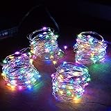 Abkshine 4-Pack 50 LEDs Multicolored Christmas