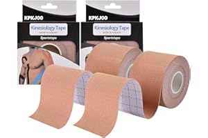 KPKJOO Kinesiology Tape，Unlock Your Full Potential with Kinesiology ,Original Cotton Elastic Premium Athletic Tape,Breathable