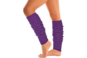 Mysocks Leg Warmers Extra Soft Stylish Fancy Winter 80s Party Dance Accessories Long Legwarmers for Women Girls Ladies