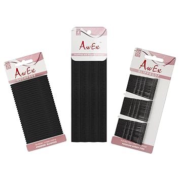 Hair Kit Black Awex Hair Accessory Kit Pack Of Black Headbands